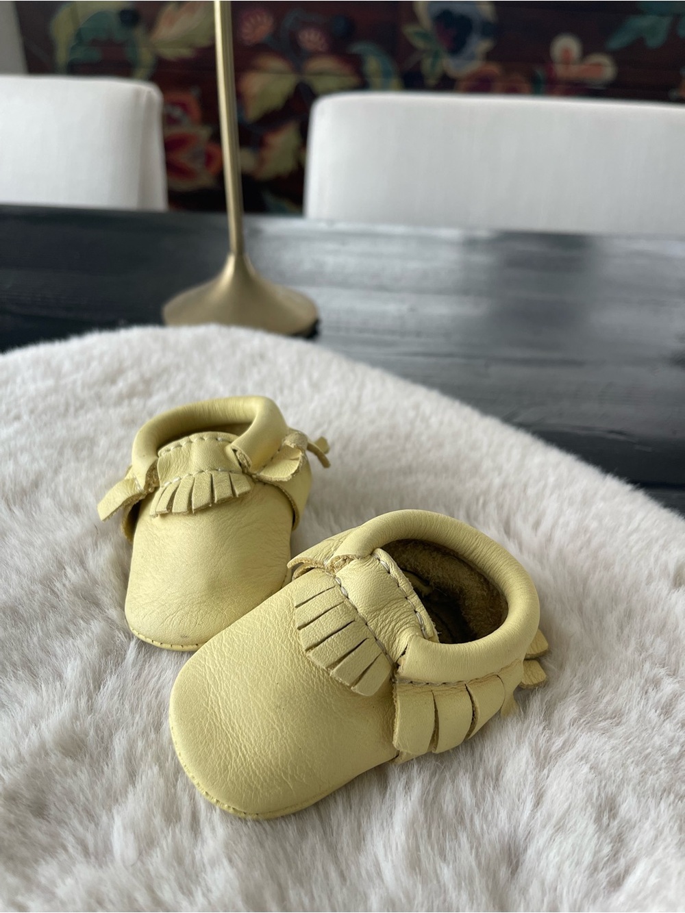 Freshly picked yellow moccs sz 0